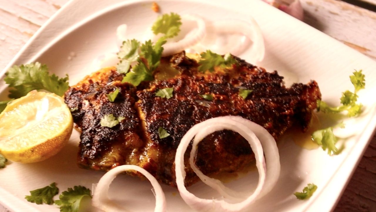 Tandoori Pomfret Fish without oven