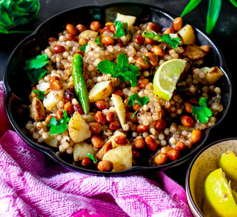 Sabudana Khichdi on a table