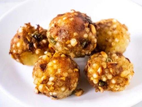 Sabudana Vada on a plate