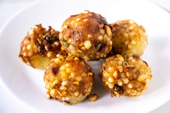 Sabudana Vada on a plate