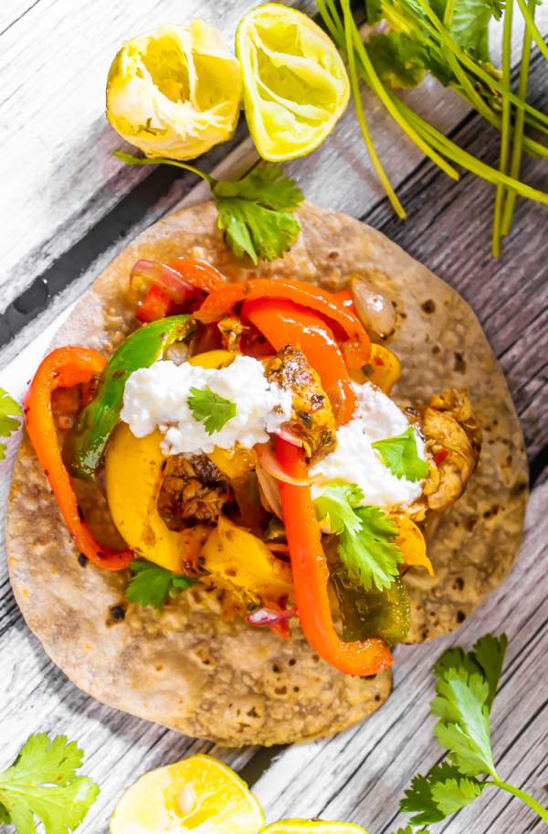 Easy Chicken Fajita Taco