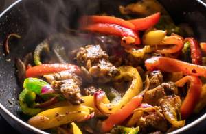 cooking Chicken Fajita 