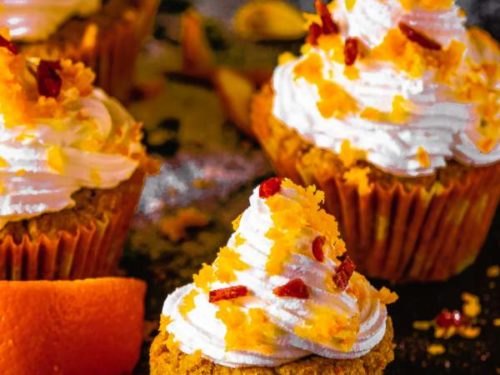 Orange Cranberry Cupcake Recipe WITH Oil