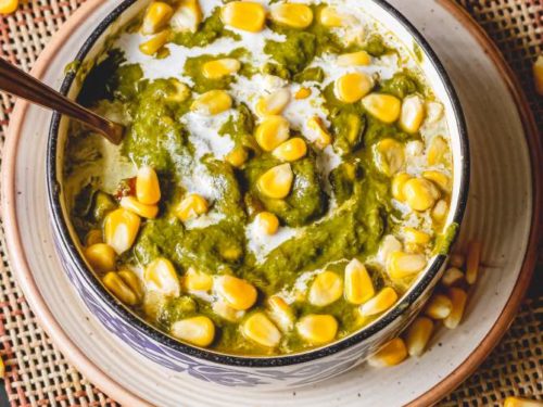 CORN PALAK RECIPE