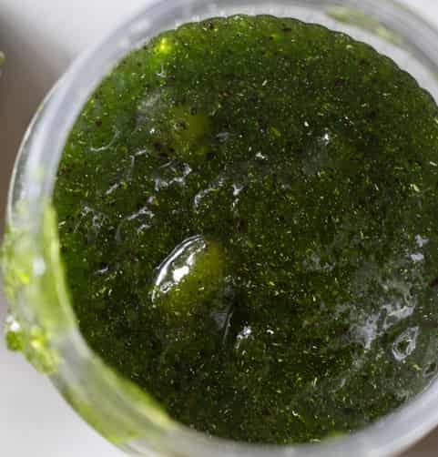 close up of kiwi jam