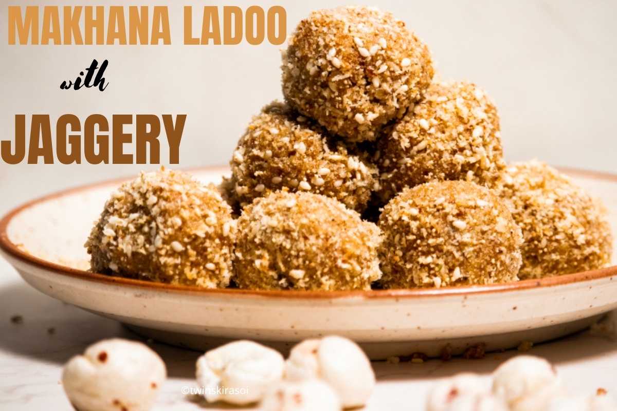 makhana ladoo in a plate